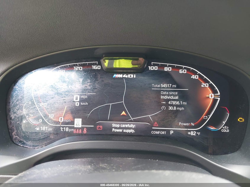 2022 BMW X4 VIN 5UX43DT03N9L75443 IAAI salvage auction — REAR END, Wait Title, sold $26,750 on 2026-08-01 (photo 7)
