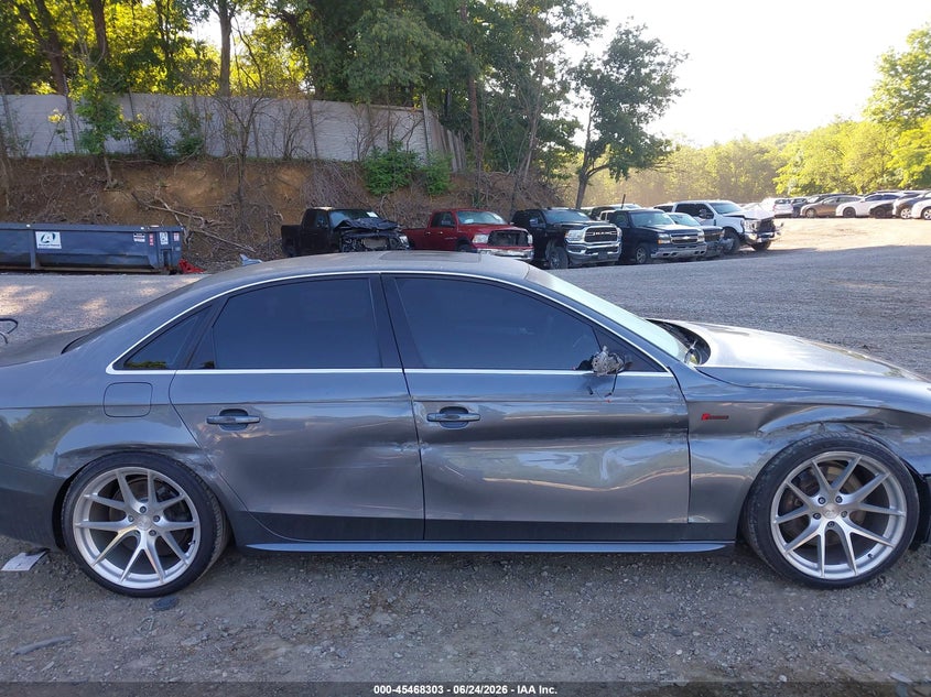 2013 Audi S4 VIN WAUBGAFL3DA251829 IAAI salvage auction — SIDE, Salvage (Pennsylvania), sold $4,750 on 2026-07-09 (photo 6)