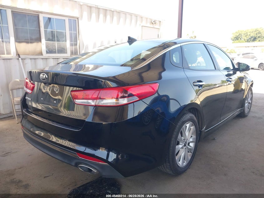 2016 Kia Optima VIN 5XXGT4L37GG035761 IAAI salvage auction — FRONT END, Salvage (California), sold $1,400 on 2026-07-28 (photo 4)