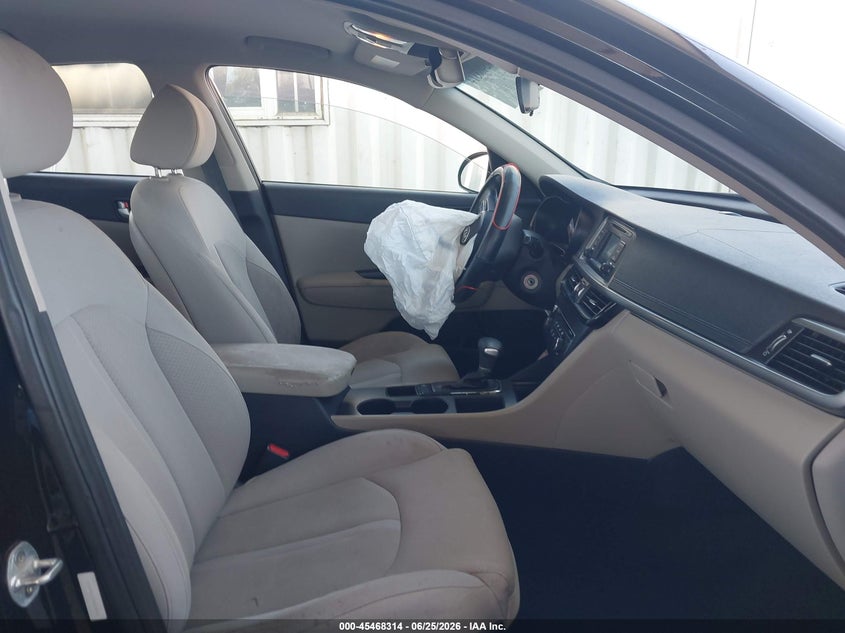 2016 Kia Optima VIN 5XXGT4L37GG035761 IAAI salvage auction — FRONT END, Salvage (California), sold $1,400 on 2026-07-28 (photo 5)