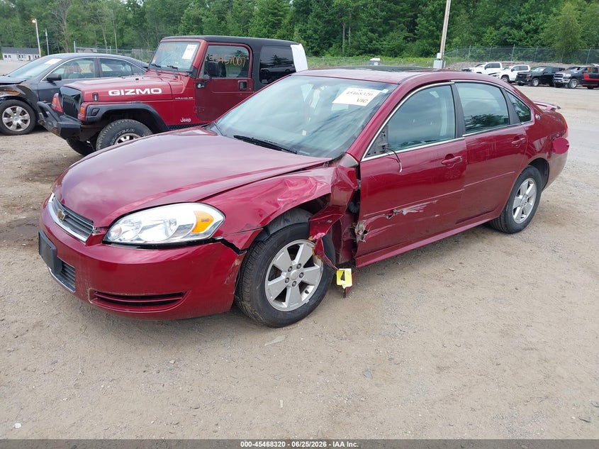 2009 Chevrolet Impala VIN 2G1WT57K291304429 IAAI salvage auction — LEFT & RIGHT, Clear (Massachusetts), sold $725 on 2026-08-03 (photo 2)