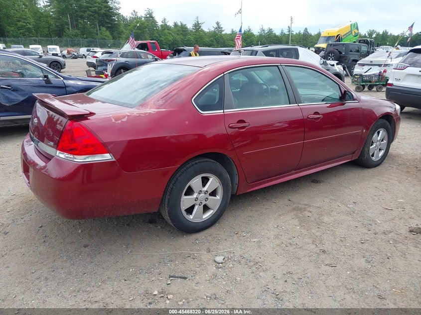 2009 Chevrolet Impala VIN 2G1WT57K291304429 IAAI salvage auction — LEFT & RIGHT, Clear (Massachusetts), sold $725 on 2026-08-03 (photo 4)