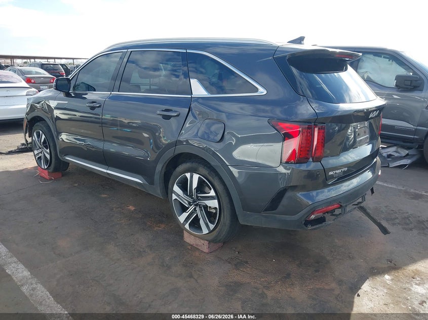 2023 Kia Sorento VIN KNDRHDLG6P5172658 IAAI salvage auction — FRONT & REAR, Salvage Title, sold $9,300 on 2026-08-02 (photo 3)