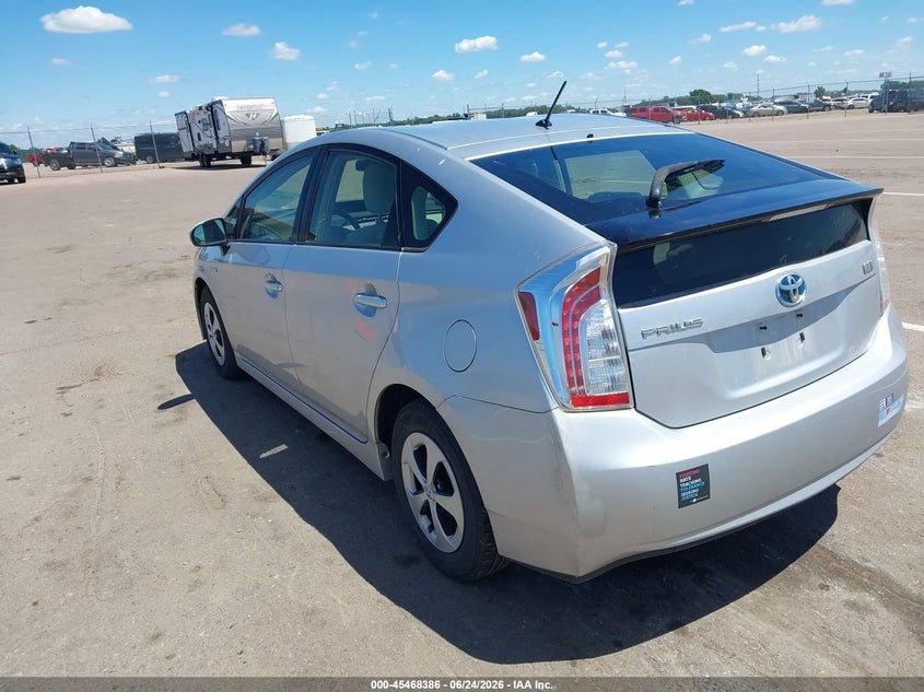 2013 Toyota Prius VIN JTDKN3DU7D0349428 IAAI salvage auction — NORMAL WEAR, Regular Certificate (Iowa), sold $775 on 2026-07-07 (photo 3)