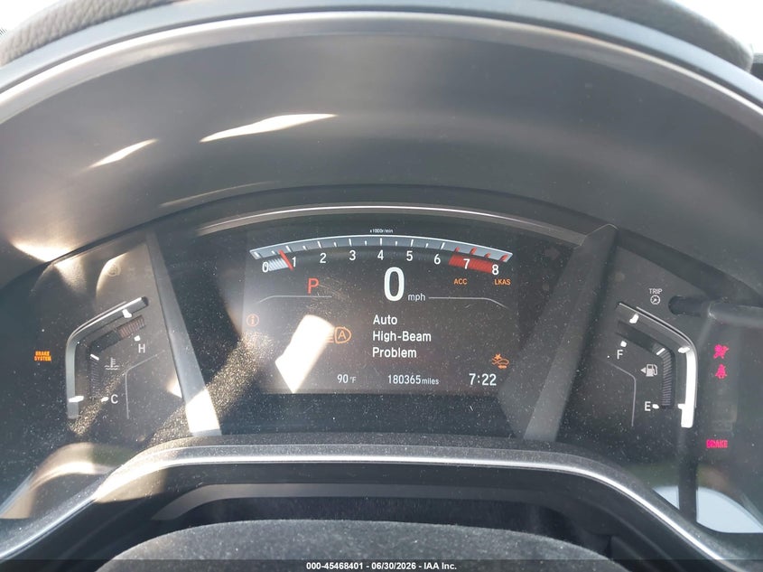 2017 Honda Cr-v VIN 2HKRW1H80HH508215 IAAI salvage auction — FRONT END, Salvage (Mississippi), sold $3,950 on 2026-07-25 (photo 7)