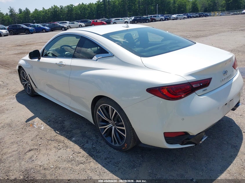 2021 Infiniti Q60 VIN JN1EV7KL6MM470218 IAAI salvage auction — FRONT END, Salvage Title, sold $7,300 on 2026-08-22 (photo 3)