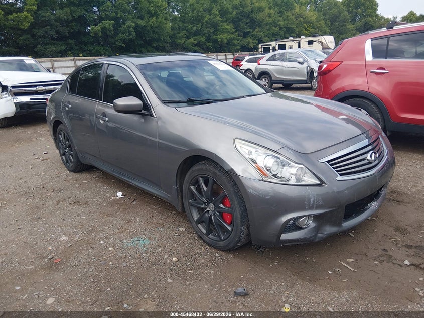 2010 Infiniti G37 VIN JN1CV6AR3AM454528 IAAI salvage auction — FRONT END, Salvage (Tennessee), sold $300 on 2026-07-22 (photo 1)