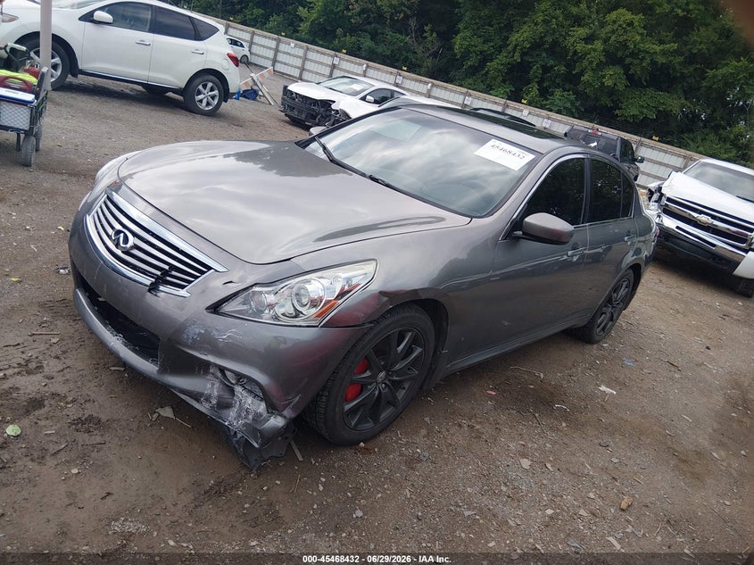 2010 Infiniti G37 VIN JN1CV6AR3AM454528 IAAI salvage auction — FRONT END, Salvage (Tennessee), sold $300 on 2026-07-22 (photo 2)