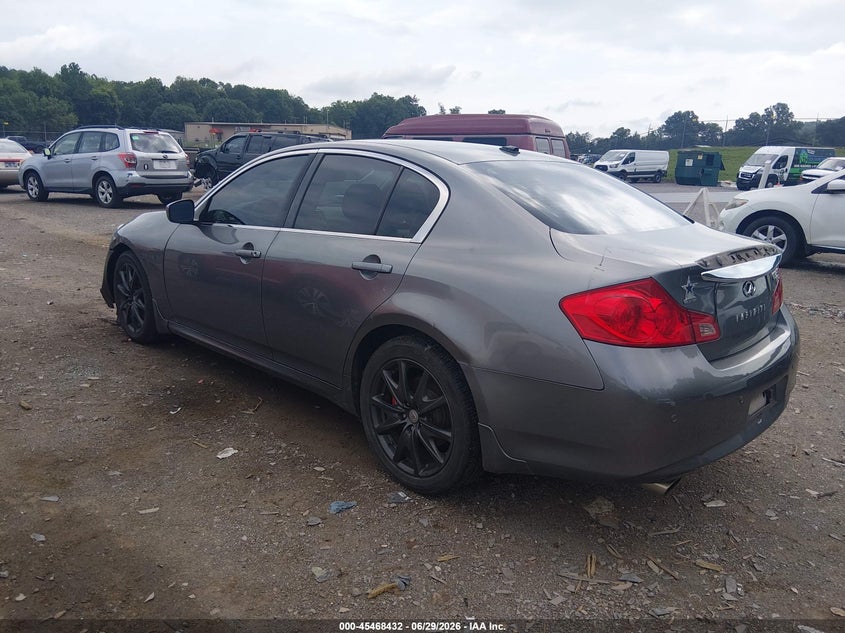 2010 Infiniti G37 VIN JN1CV6AR3AM454528 IAAI salvage auction — FRONT END, Salvage (Tennessee), sold $300 on 2026-07-22 (photo 3)