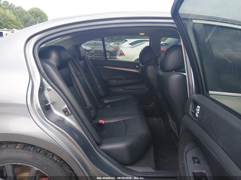 2010 Infiniti G37 VIN JN1CV6AR3AM454528 IAAI salvage auction — FRONT END, Salvage (Tennessee), sold $300 on 2026-07-22 (photo 8)