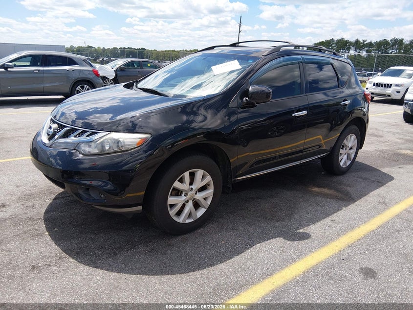 2012 Nissan Murano VIN JN8AZ1MWXCW221223 IAAI salvage auction — NORMAL WEAR, Clear (South Carolina), sold $125 on 2026-07-08 (photo 2)