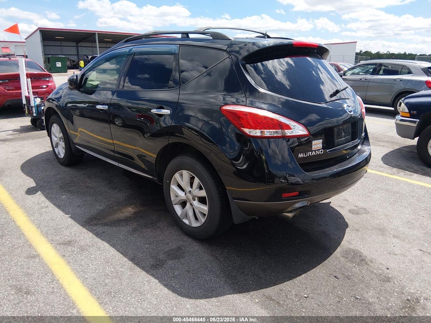 2012 Nissan Murano VIN JN8AZ1MWXCW221223 IAAI salvage auction — NORMAL WEAR, Clear (South Carolina), sold $125 on 2026-07-08 (photo 3)