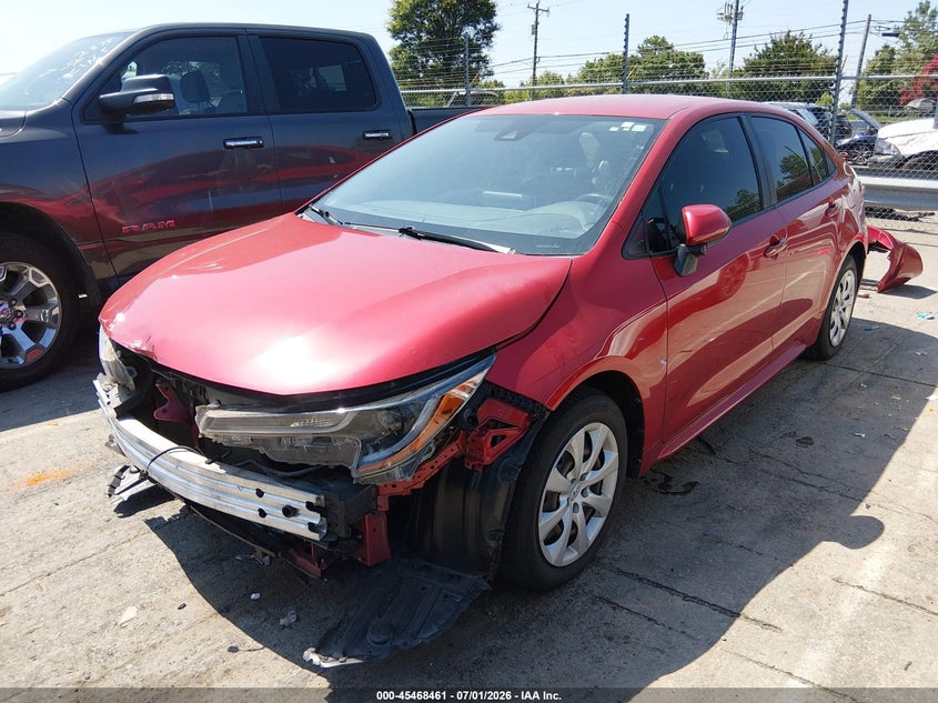 2020 Toyota Corolla VIN JTDEPRAE6LJ112834 IAAI salvage auction — FRONT END, Salvage (North Carolina), sold $5,200 on 2026-07-15 (photo 2)