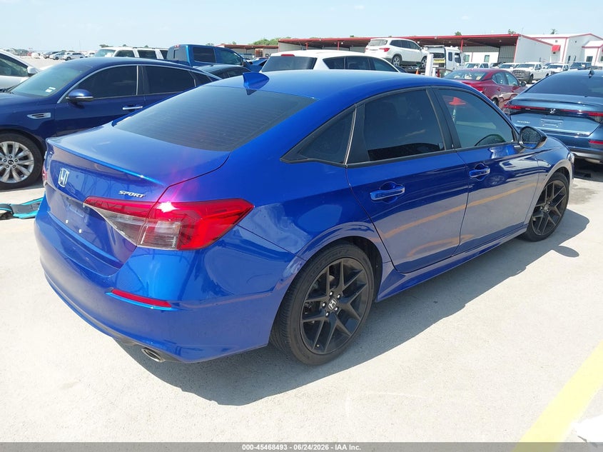 2023 Honda Civic VIN 2HGFE2F52PH504938 IAAI salvage auction — WATER/FLOOD, Salvage (Texas), sold $10,000 on 2026-07-30 (photo 4)