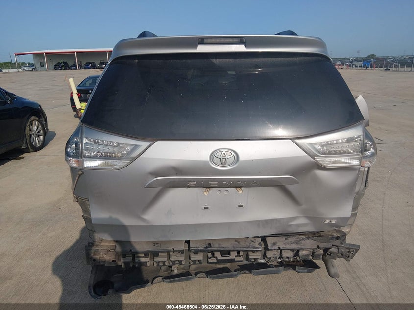 2016 Toyota Sienna VIN 5TDXK3DC8GS714349 IAAI salvage auction — REAR END, Original (Texas), sold $9,100 on 2026-08-21 (photo 6)