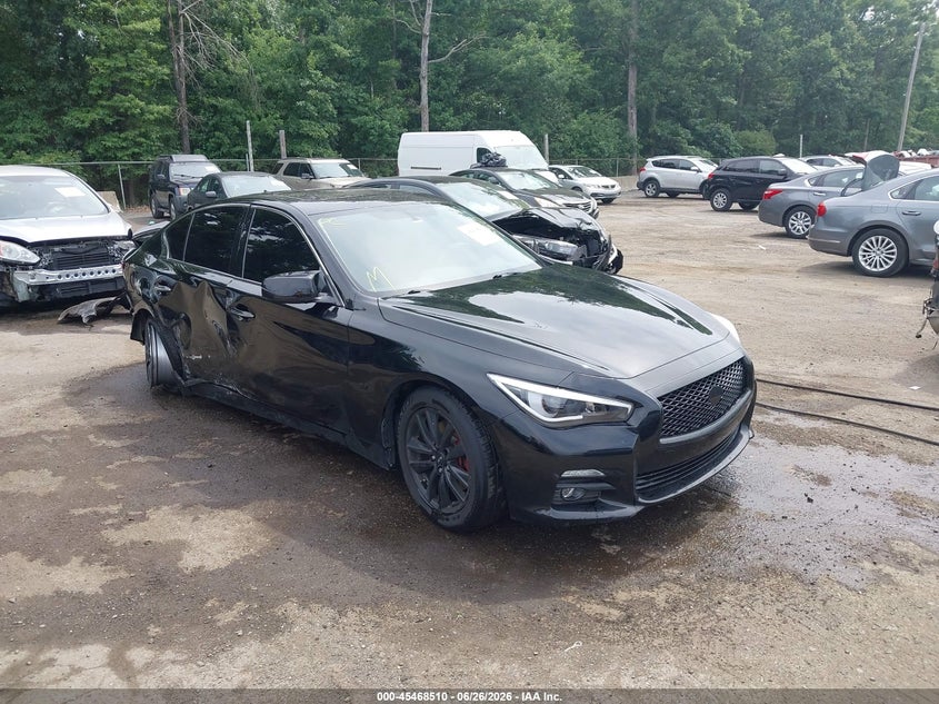 2014 Infiniti Q50 VIN JN1BV7AR5EM699760 IAAI salvage auction — RIGHT SIDE, Salvage - Greater Than 75% (Maryland), sold $325 on 2026-07-22 (photo 1)