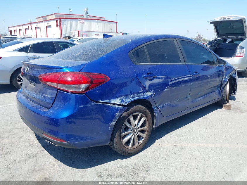 2017 Kia Forte VIN 3KPFL4A72HE056383 IAAI salvage auction — RIGHT SIDE, Salvage (California), sold $2,000 on 2026-07-09 (photo 4)