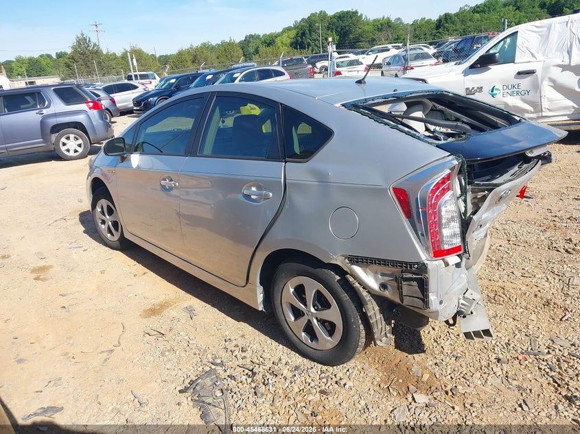 2013 Toyota Prius VIN JTDKN3DU8D5547647 IAAI salvage auction — REAR END, Salvage (North Carolina), sold $1,100 on 2026-09-07 (photo 3)