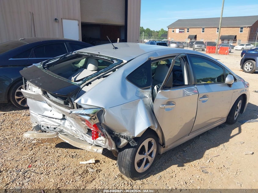 2013 Toyota Prius VIN JTDKN3DU8D5547647 IAAI salvage auction — REAR END, Salvage (North Carolina), sold $1,100 on 2026-09-07 (photo 4)