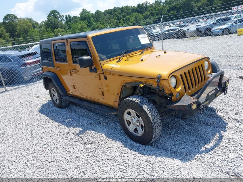 2014 Jeep Wrangler / VIN 1C4BJWKG0EL268393 — IAAI salvage auction photo