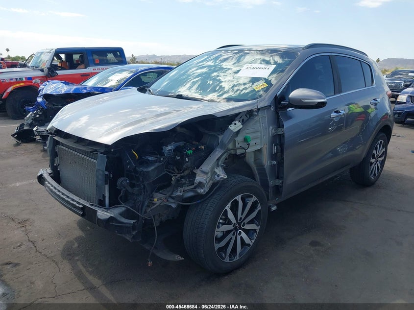 2019 Kia Sportage VIN KNDPNCAC1K7559402 IAAI salvage auction — LEFT FRONT, Salvage (Arizona), sold $4,300 on 2026-07-14 (photo 6)