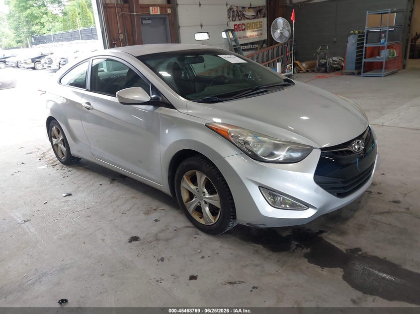 2013 Hyundai Elantra VIN KMHDH6AE2DU005234 IAAI salvage auction — LEFT REAR, Salvage Title, sold $425 on 2026-07-15 (photo 1)