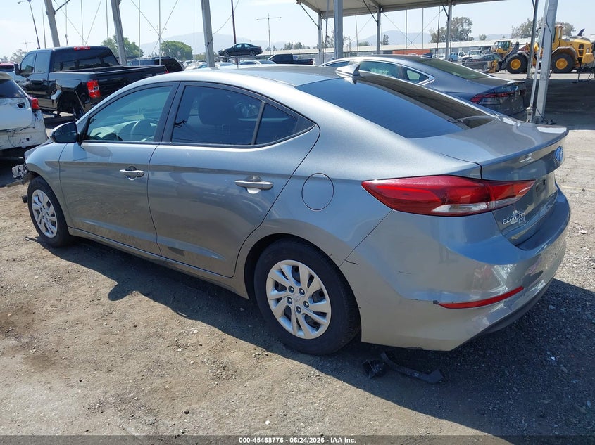 2017 Hyundai Elantra VIN KMHD74LF1HU152356 IAAI salvage auction — FRONT END, Salvage (California), sold $1,950 on 2026-07-28 (photo 3)