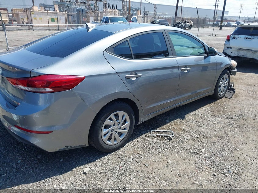 2017 Hyundai Elantra VIN KMHD74LF1HU152356 IAAI salvage auction — FRONT END, Salvage (California), sold $1,950 on 2026-07-28 (photo 4)