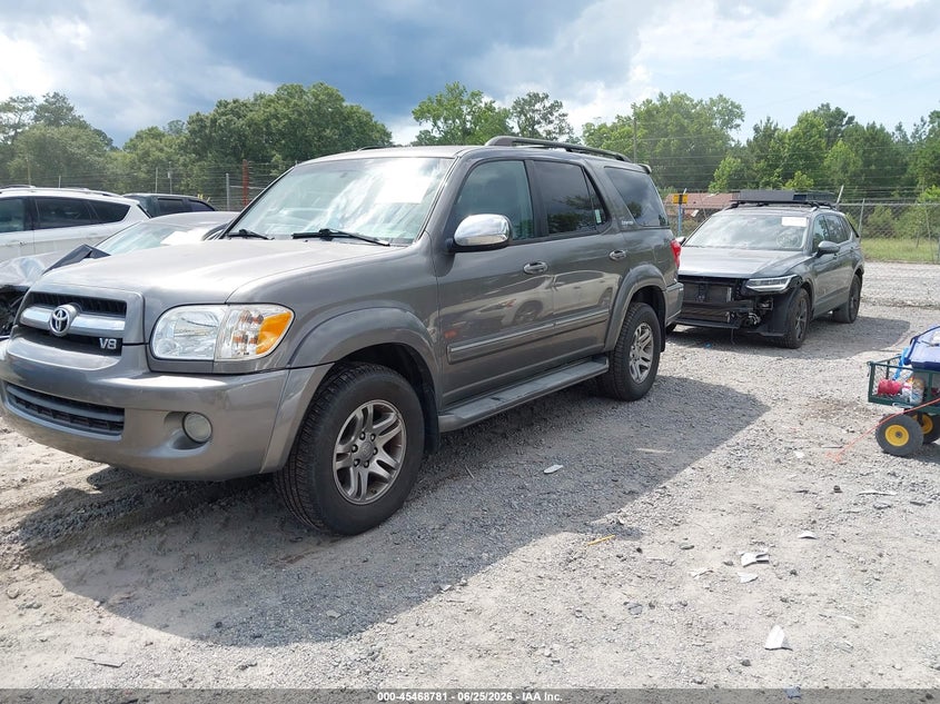 2007 Toyota Sequoia VIN 5TDBT48AX7S287066 IAAI salvage auction — NORMAL WEAR, Clear (South Carolina), sold $925 on 2026-07-07 (photo 2)