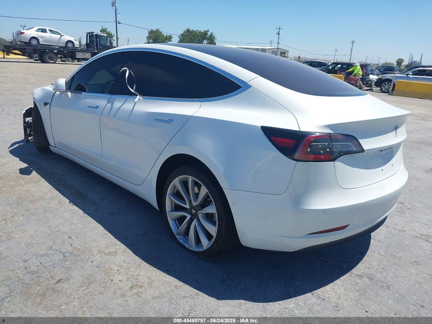 2018 Tesla Model 3 VIN 5YJ3E1EA5JF012346 IAAI salvage auction — FRONT END, Wait Title, sold $3,350 on 2026-07-31 (photo 3)