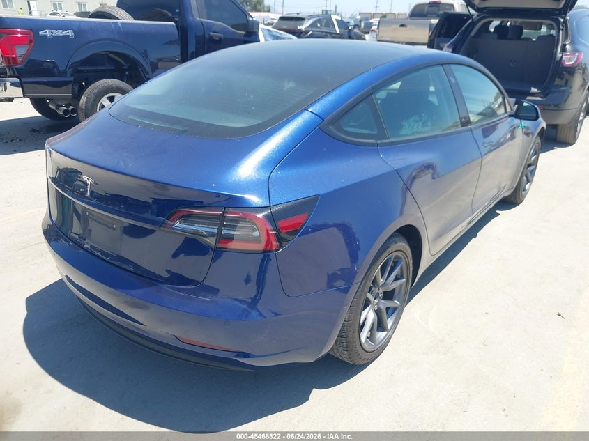2021 Tesla Model 3 VIN 5YJ3E1EAXMF092960 IAAI salvage auction — FRONT END, Salvage Title, sold $6,200 on 2026-07-30 (photo 4)