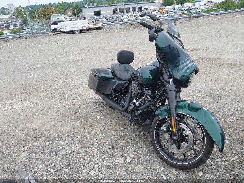 2021 Harley-davidson Street glide VIN 1HD1KRP13MB628855 IAAI salvage auction — FRONT END, Salvage (Pennsylvania), sold $9,600 on 2026-07-15 (photo 1)