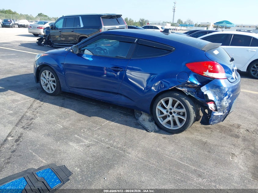 2017 Hyundai Veloster VIN KMHTC6AD6HU305706 IAAI salvage auction — LEFT REAR, Salvage Title, sold $375 on 2026-07-23 (photo 3)