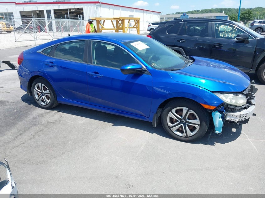 2018 Honda Civic VIN 19XFC2F54JE027730 IAAI salvage auction — FRONT END, Salvage Title, sold $2,250 on 2026-08-08 (photo 1)