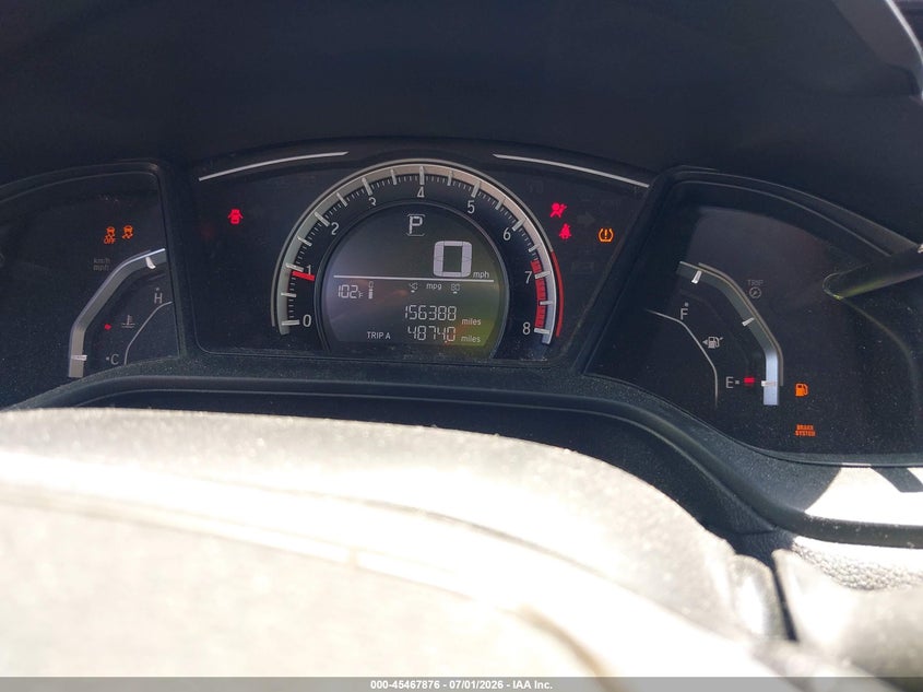 2018 Honda Civic VIN 19XFC2F54JE027730 IAAI salvage auction — FRONT END, Salvage Title, sold $2,250 on 2026-08-08 (photo 7)