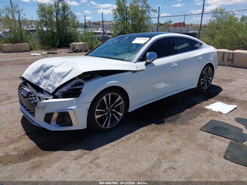 2024 Audi S5 VIN WAUC4CF55RA027768 IAAI salvage auction — FRONT END, Salvage Title, sold $12,975 on 2026-09-08 (photo 2)