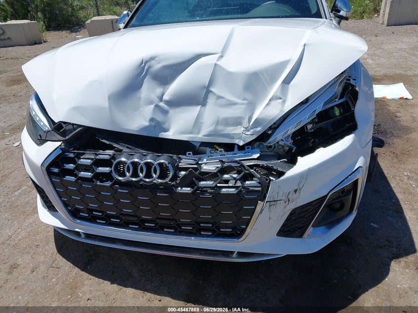 2024 Audi S5 VIN WAUC4CF55RA027768 IAAI salvage auction — FRONT END, Salvage Title, sold $12,975 on 2026-09-08 (photo 6)