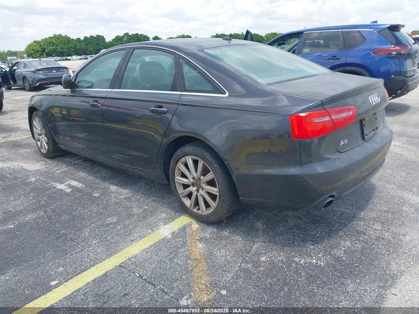 2013 Audi A6 VIN WAUDFAFC2DN051366 IAAI salvage auction — STRIPPED, Clear (Florida), sold $550 on 2026-07-16 (photo 3)