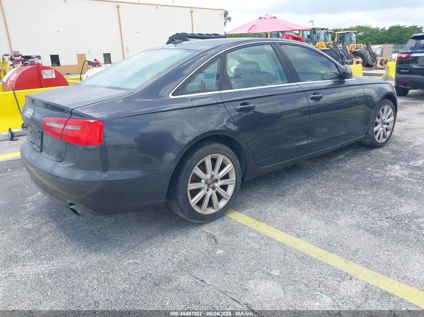 2013 Audi A6 VIN WAUDFAFC2DN051366 IAAI salvage auction — STRIPPED, Clear (Florida), sold $550 on 2026-07-16 (photo 4)