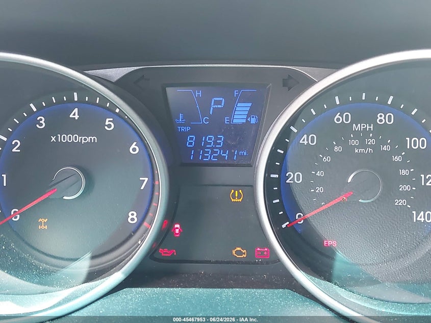 2012 Hyundai Tucson VIN KM8JUCAC9CU452203 IAAI salvage auction — NORMAL WEAR, Clear (New York), sold $1,350 on 2026-07-21 (photo 7)