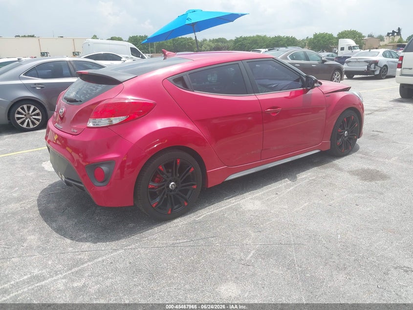2016 Hyundai Veloster VIN KMHTC6AE2GU273084 IAAI salvage auction — FRONT END, Salvage Title, sold $1,275 on 2026-07-16 (photo 4)