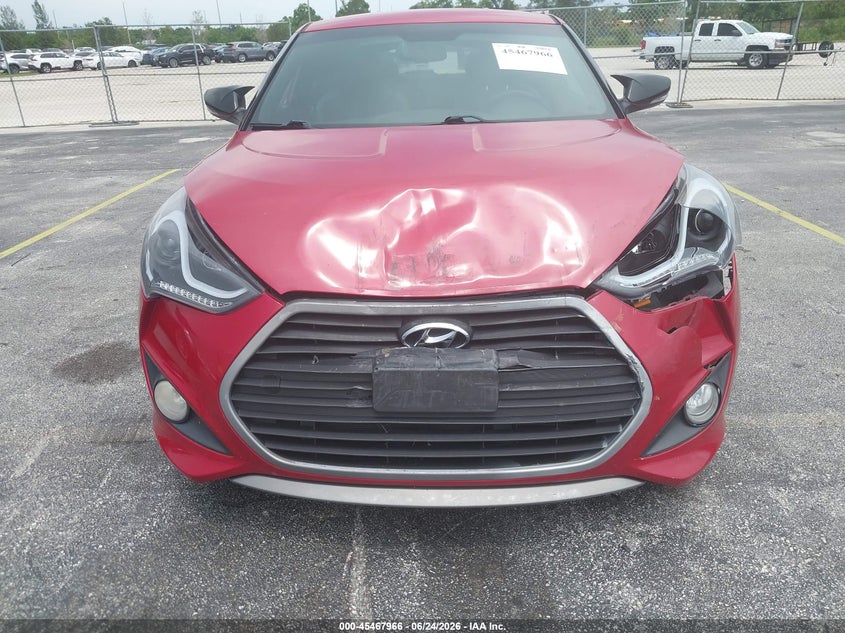 2016 Hyundai Veloster VIN KMHTC6AE2GU273084 IAAI salvage auction — FRONT END, Salvage Title, sold $1,275 on 2026-07-16 (photo 6)