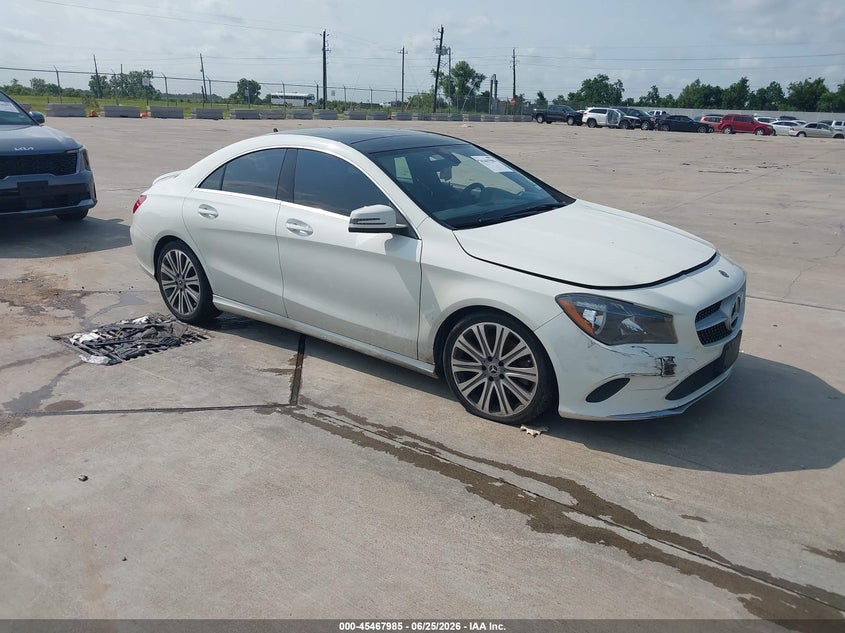 2018 Mercedes-benz Cla-klasse VIN WDDSJ4EB4JN576241 IAAI salvage auction — FRONT END, Salvage (Texas), sold $6,600 on 2026-07-08 (photo 1)