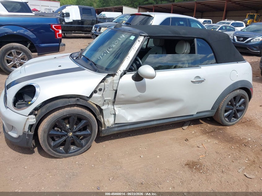 2014 Mini Convertible VIN WMWZP3C59ET298093 IAAI salvage auction — LEFT FRONT, Salvage Title, sold $750 on 2026-08-05 (photo 6)