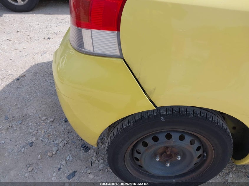 2009 Toyota Yaris VIN JTDJT903295236983 IAAI salvage auction — RIGHT REAR, Salvage (Illinois), sold $300 on 2026-07-28 (photo 6)