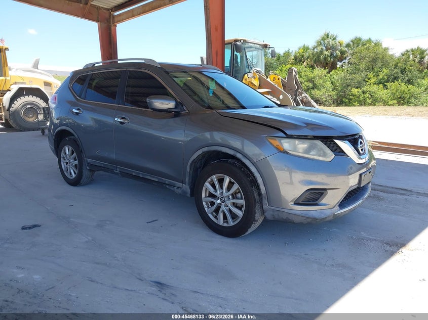 2016 Nissan Rogue VIN KNMAT2MV0GP639171 IAAI salvage auction — NORMAL WEAR, Clear (Florida), sold $725 on 2026-07-14 (photo 1)