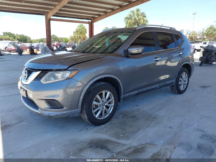 2016 Nissan Rogue VIN KNMAT2MV0GP639171 IAAI salvage auction — NORMAL WEAR, Clear (Florida), sold $725 on 2026-07-14 (photo 2)
