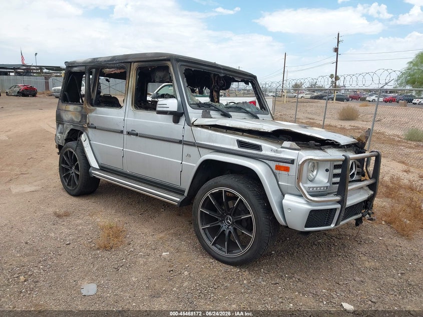 2016 Mercedes-benz G-klasse VIN WDCYC3KF2GX256701 IAAI salvage auction — BURN, Salvage Title, sold $3,950 on 2026-08-11 (photo 1)