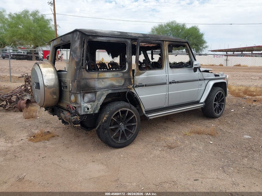 2016 Mercedes-benz G-klasse VIN WDCYC3KF2GX256701 IAAI salvage auction — BURN, Salvage Title, sold $3,950 on 2026-08-11 (photo 4)