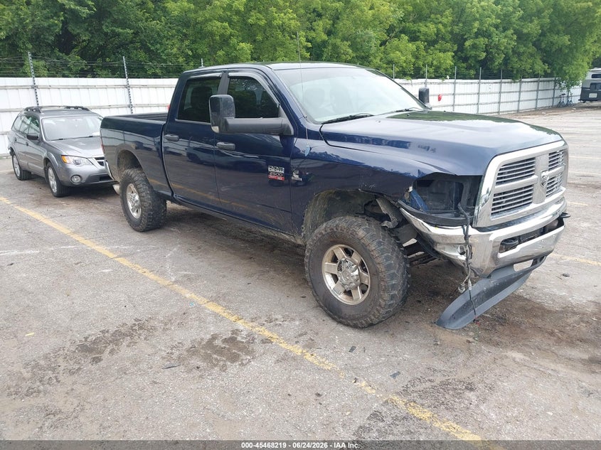 2012 Ram 2500 VIN 3C6UD5DL6CG233248 IAAI salvage auction — RIGHT FRONT, Salvage Title, sold $8,750 on 2026-08-24 (photo 1)